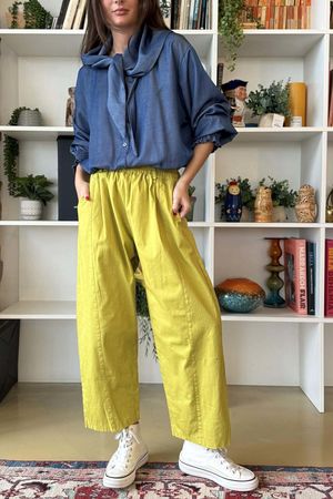 Gaberdine Barrel Pant Olive 